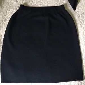 Black St John Top and Skirt Set